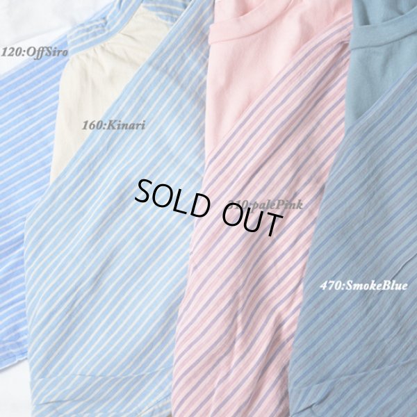 画像11: NATURAL LAUNDRY / ナテュラルランドリー オーバーダイ パネルカフスTシャツ (11)