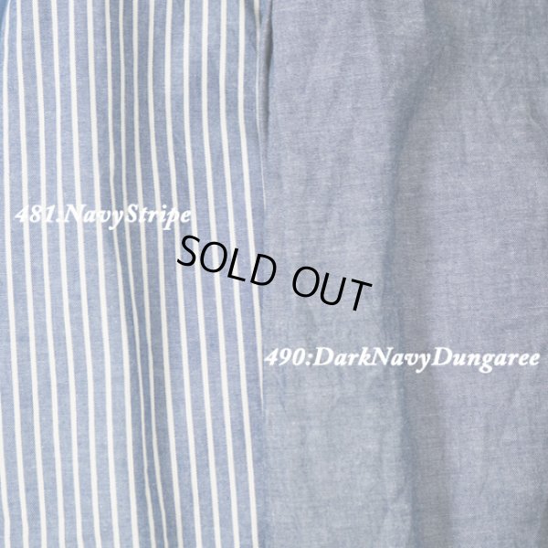 画像9: NATURAL LAUNDRY / ナテュラルランドリー ダンガリーストライプ ワイドロングワンピース (9)