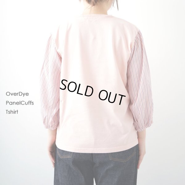 画像8: NATURAL LAUNDRY / ナテュラルランドリー オーバーダイ パネルカフスTシャツ (8)