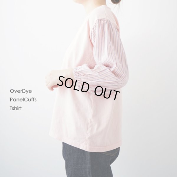 画像7: NATURAL LAUNDRY / ナテュラルランドリー オーバーダイ パネルカフスTシャツ (7)
