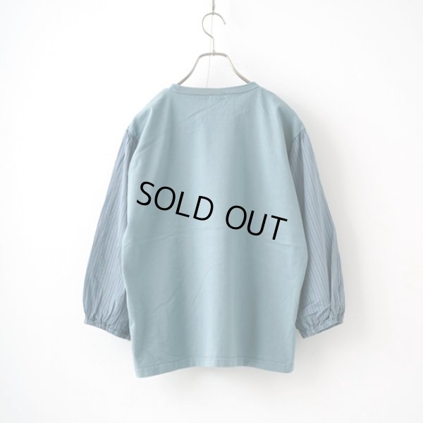 画像10: NATURAL LAUNDRY / ナテュラルランドリー オーバーダイ パネルカフスTシャツ (10)