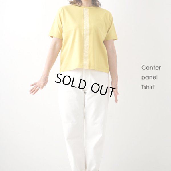 画像2: NATURALLAUNDRY / ナテュラルランドリー L度詰天竺 センターパネルTシャツ (2)