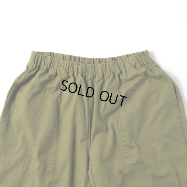 画像2: prit / プリット 綿麻キャンバス 8分丈コクーンパンツ (2)