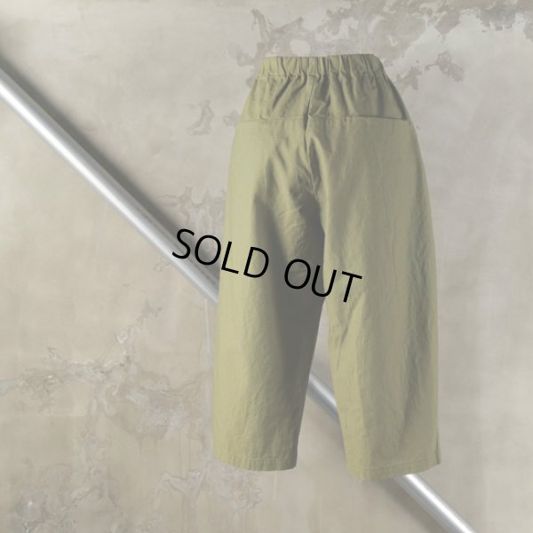 画像11: prit / プリット 綿麻キャンバス 8分丈コクーンパンツ (11)