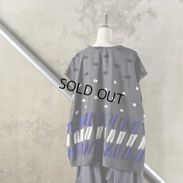 画像10: tumugu / ツムグ パネルカットジャガードプルオーバー (10)