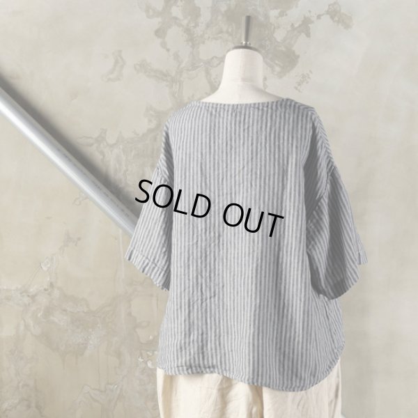 画像9: prit / プリット フレンチリネン平織 5分袖プルオーバー (9)