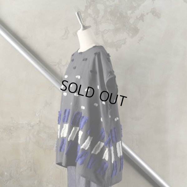 画像9: tumugu / ツムグ パネルカットジャガードプルオーバー (9)