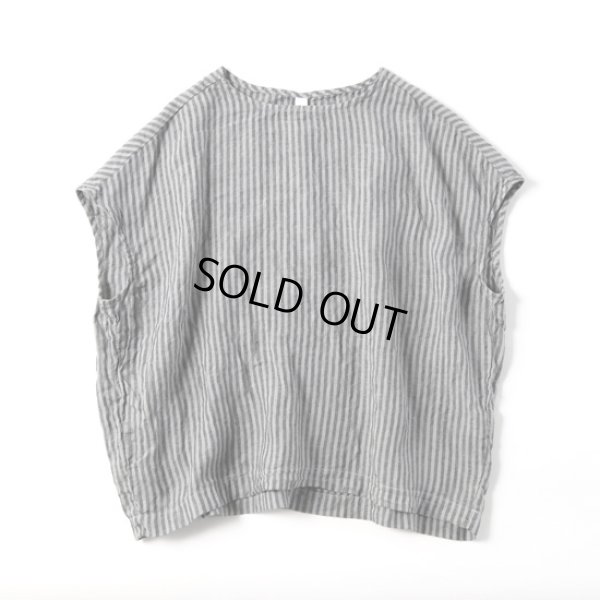 画像2: prit / プリット フレンチリネン平織 スリーブレスプルオーバー (2)