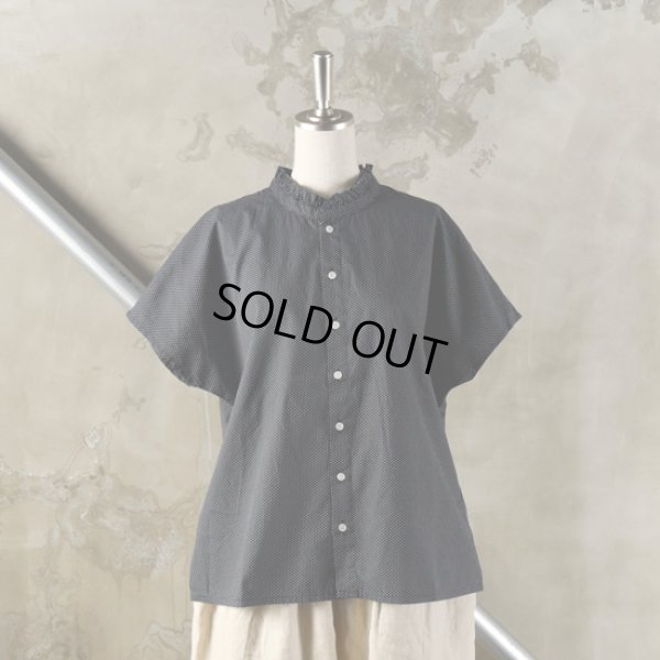 画像9: grin / グリン ブロード フリルネックブラウス (9)