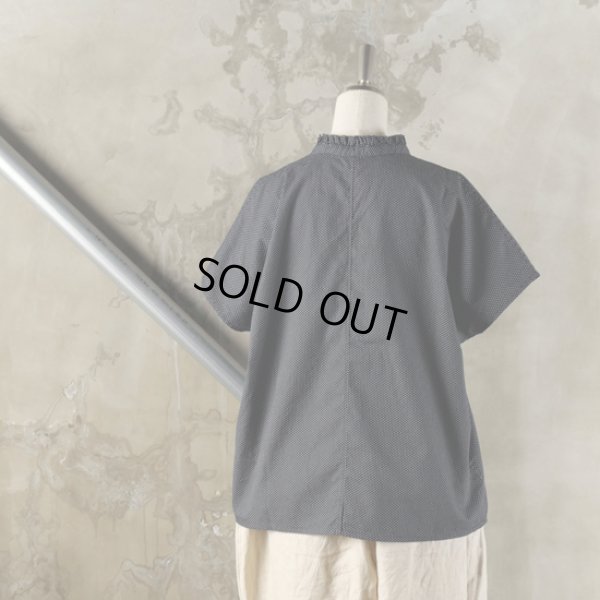 画像11: grin / グリン ブロード フリルネックブラウス (11)