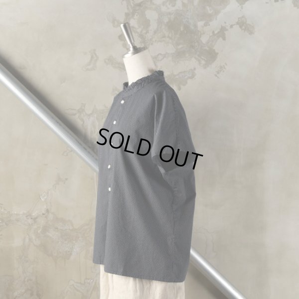 画像10: grin / グリン ブロード フリルネックブラウス (10)