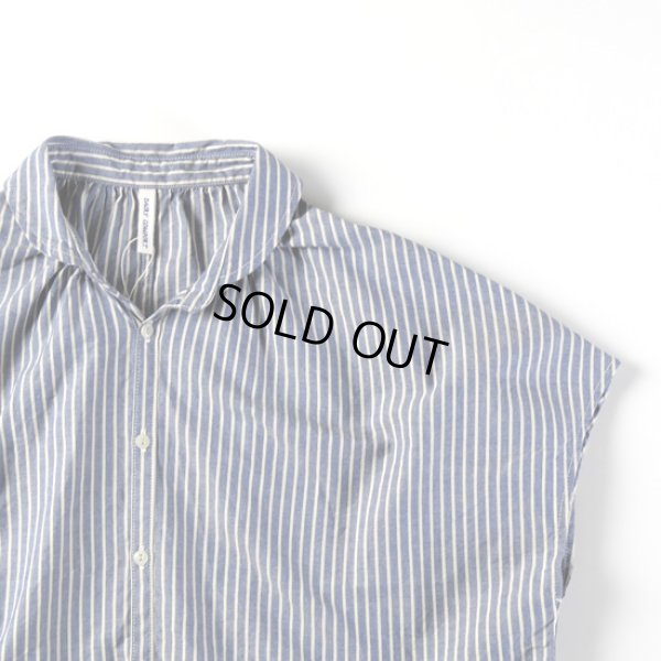 画像5: NATURAL LAUNDRY / ナテュラルランドリー ダンガリーストライプ フレンチドローシャツ (5)