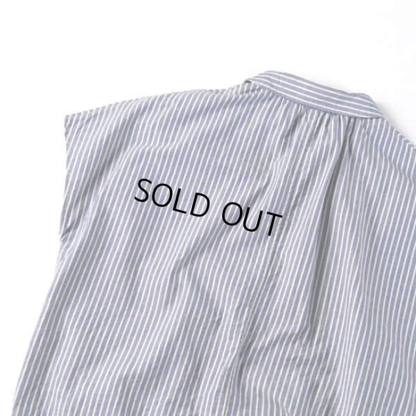 画像9: NATURAL LAUNDRY / ナテュラルランドリー ダンガリーストライプ フレンチドローシャツ (9)