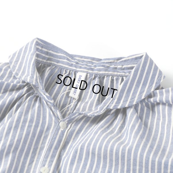 画像4: NATURAL LAUNDRY / ナテュラルランドリー ダンガリーストライプ フレンチドローシャツ (4)