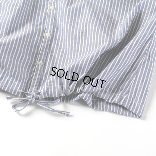 画像7: NATURAL LAUNDRY / ナテュラルランドリー ダンガリーストライプ フレンチドローシャツ (7)