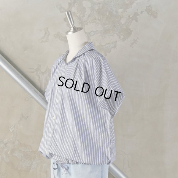 画像12: NATURAL LAUNDRY / ナテュラルランドリー ダンガリーストライプ フレンチドローシャツ (12)