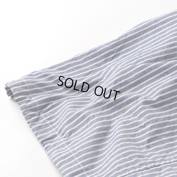 画像8: NATURAL LAUNDRY / ナテュラルランドリー ダンガリーストライプ フレンチドローシャツ (8)