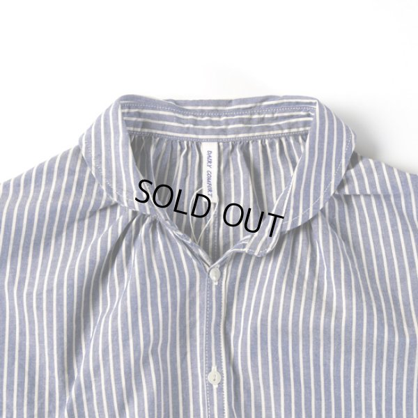 画像3: NATURAL LAUNDRY / ナテュラルランドリー ダンガリーストライプ フレンチドローシャツ (3)