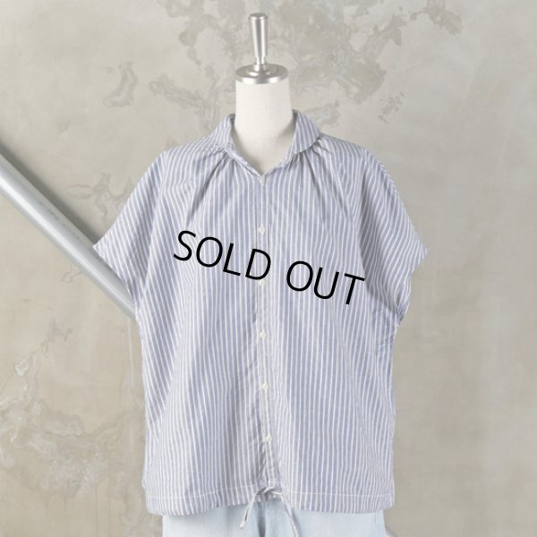 画像10: NATURAL LAUNDRY / ナテュラルランドリー ダンガリーストライプ フレンチドローシャツ (10)