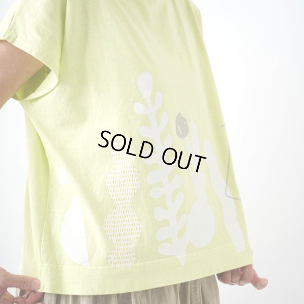 画像4: grin / グリン マナプール天竺 シルエットプリントTシャツ (4)