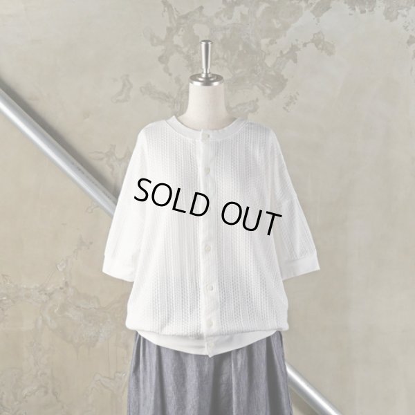 画像11: prit / プリット ボックスメッシュ クルーネック2wayカーディガン (11)