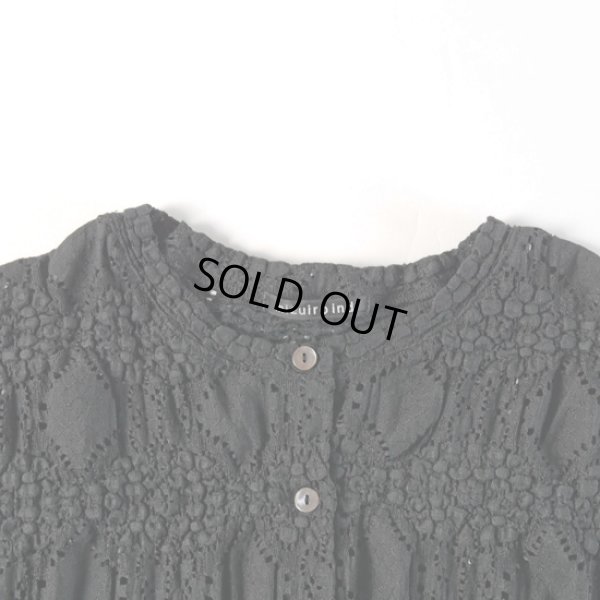 画像2: mizuiroind / ミズイロインド シアーパターン ニットショートカーディガン (2)