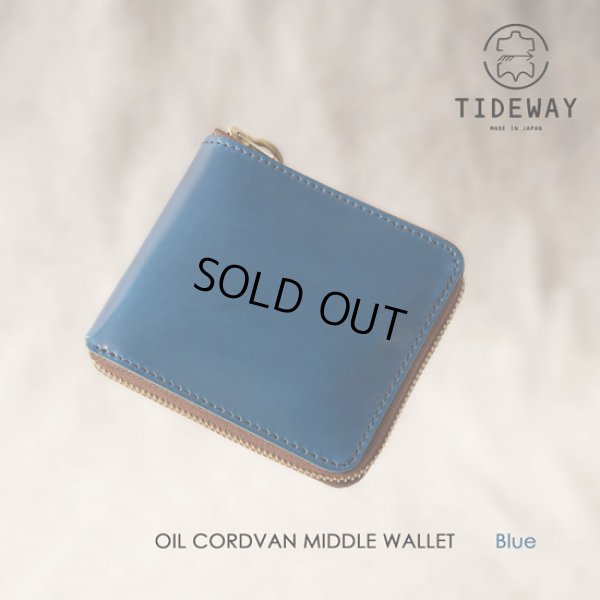 画像1: TIDEWAY / タイドウェイ OIL CORDVAN MIDDLE WALLET (1)