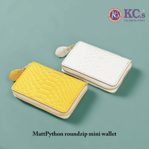 画像11: KCs / ケイシイズ マットパイソン ラウンドジップミニウォレット (11)