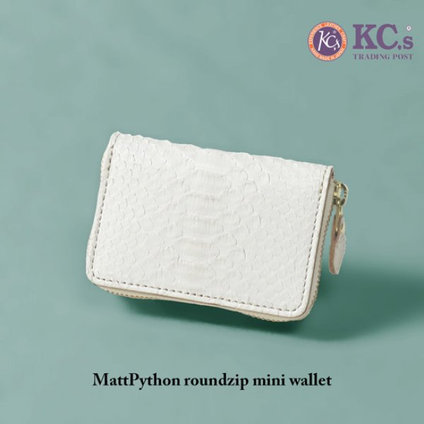 画像8: KCs / ケイシイズ マットパイソン ラウンドジップミニウォレット (8)
