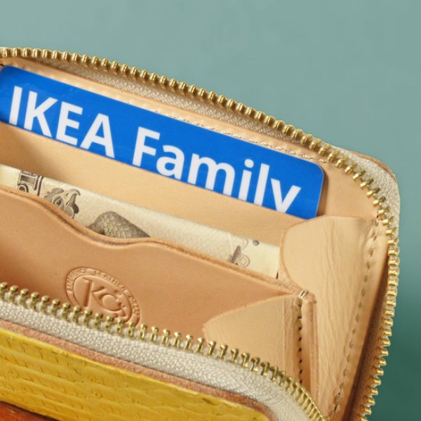 画像6: KCs / ケイシイズ マットパイソン ラウンドジップミニウォレット (6)