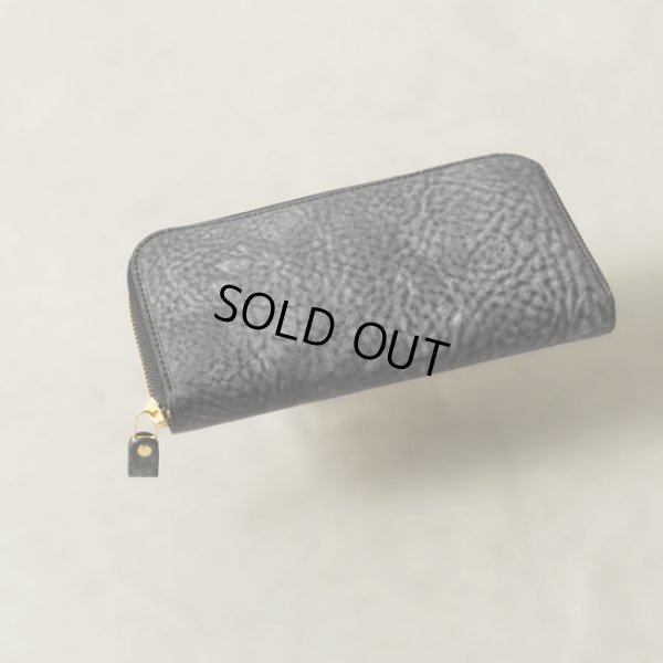 画像2: Re-ACT / リアクト アラスカレザー ラウンドファスナーロングウォレット (2)