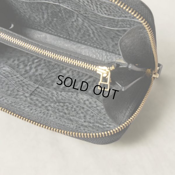 画像4: Re-ACT / リアクト アラスカレザー ラウンドファスナーロングウォレット (4)