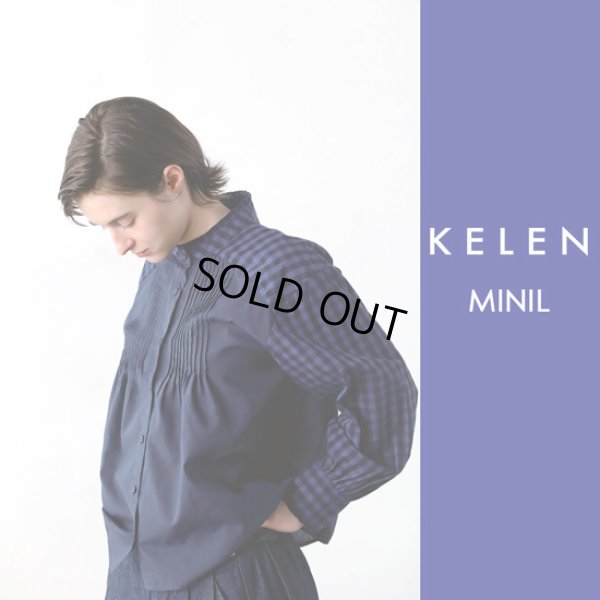画像1: KELEN / ケレン ピンタックフリルブラウス MINIL (1)