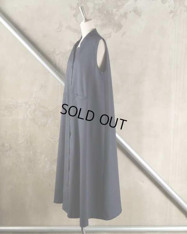 画像8: mizuiroind / ミズイロインド スタンドカラー フレアワンピース (8)