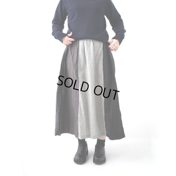 画像5: NATURAL LAUNDRY / ナテュラルランドリー パッチワークシャーリングスカート (5)