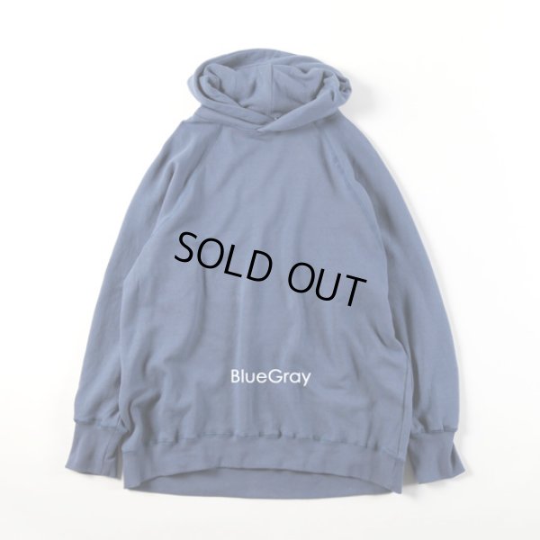 画像7: prit / プリット セントラル裏毛タンブラー起毛 ラグランスリーブフードプルオーバー (7)