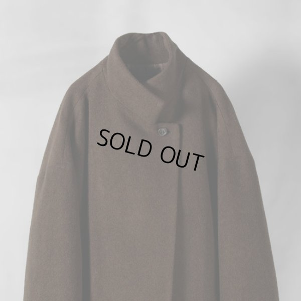 画像2: mizuiroind / ミズイロインド ウールブレンド スタンドカラーコート (2)