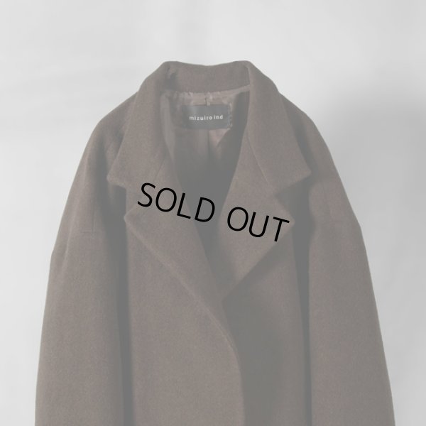 画像4: mizuiroind / ミズイロインド ウールブレンド スタンドカラーコート (4)