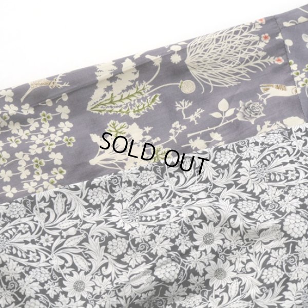 画像13: sosotto / ソソット リバティープリント 裾ドロストフリル衿プルオーバーブラウス (13)