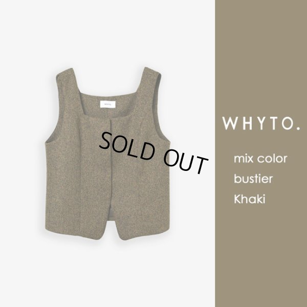画像7: WHYTO. / ホワイト ミックスカラービスチェ (7)