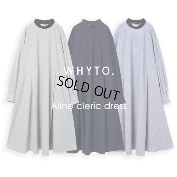 画像15: WHYTO. / ホワイト Aライン クレリックドレス (15)