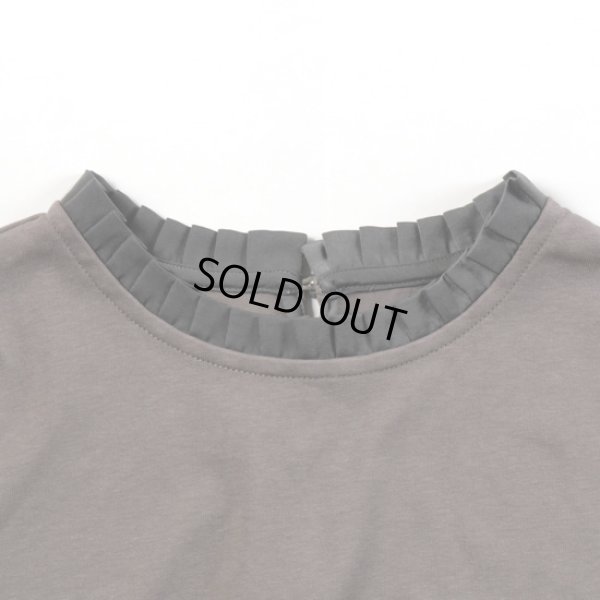 画像3: sosotto / ソソット アンティークサテン 袖ドッキング フリルカラープルオーバー (3)