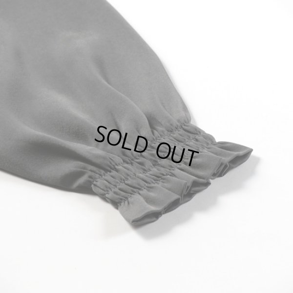 画像5: sosotto / ソソット アンティークサテン 袖ドッキング フリルカラープルオーバー (5)