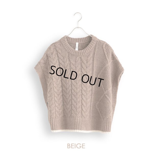 画像13: KELEN / ケレン 2wayデザインニットジレ OSRAM (13)