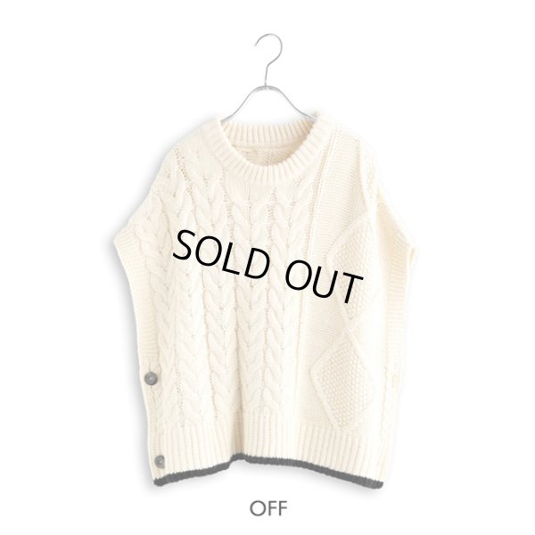 画像14: KELEN / ケレン 2wayデザインニットジレ OSRAM (14)