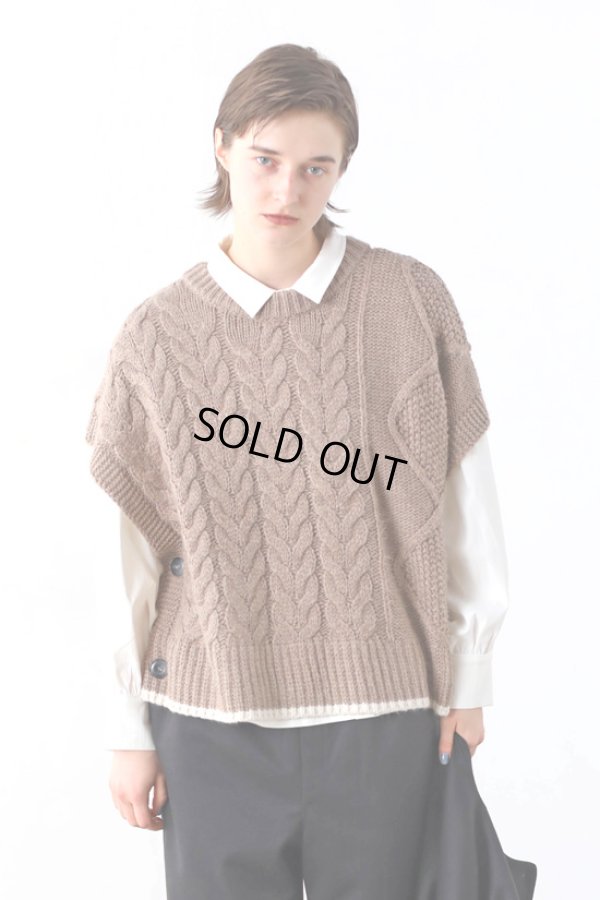 画像8: KELEN / ケレン 2wayデザインニットジレ OSRAM (8)