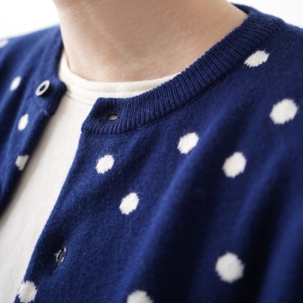 画像8: NATURAL LAUNDRY / ナテュラルランドリー ウォッシャブルニット フロートドット ジャガードカーディガン (8)