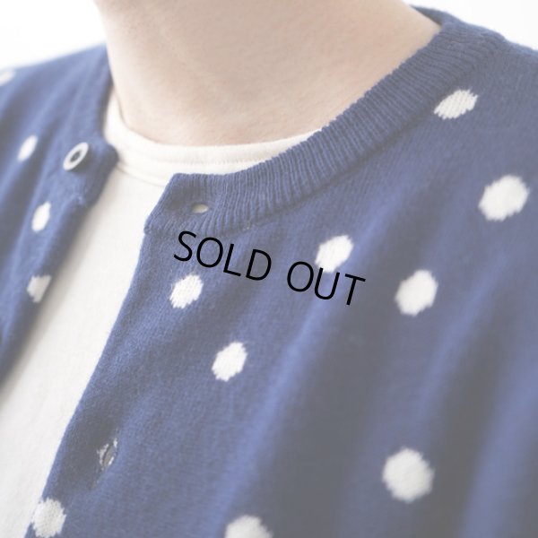 画像8: NATURAL LAUNDRY / ナテュラルランドリー ウォッシャブルニット フロートドット ジャガードカーディガン (8)