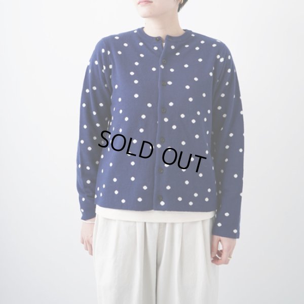 画像3: NATURAL LAUNDRY / ナテュラルランドリー ウォッシャブルニット フロートドット ジャガードカーディガン (3)