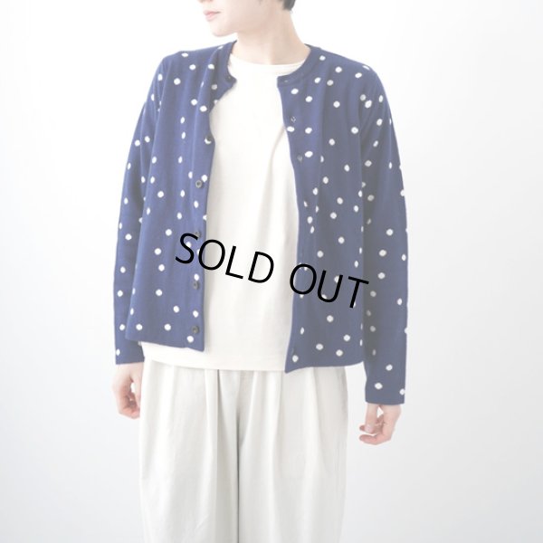 画像4: NATURAL LAUNDRY / ナテュラルランドリー ウォッシャブルニット フロートドット ジャガードカーディガン (4)